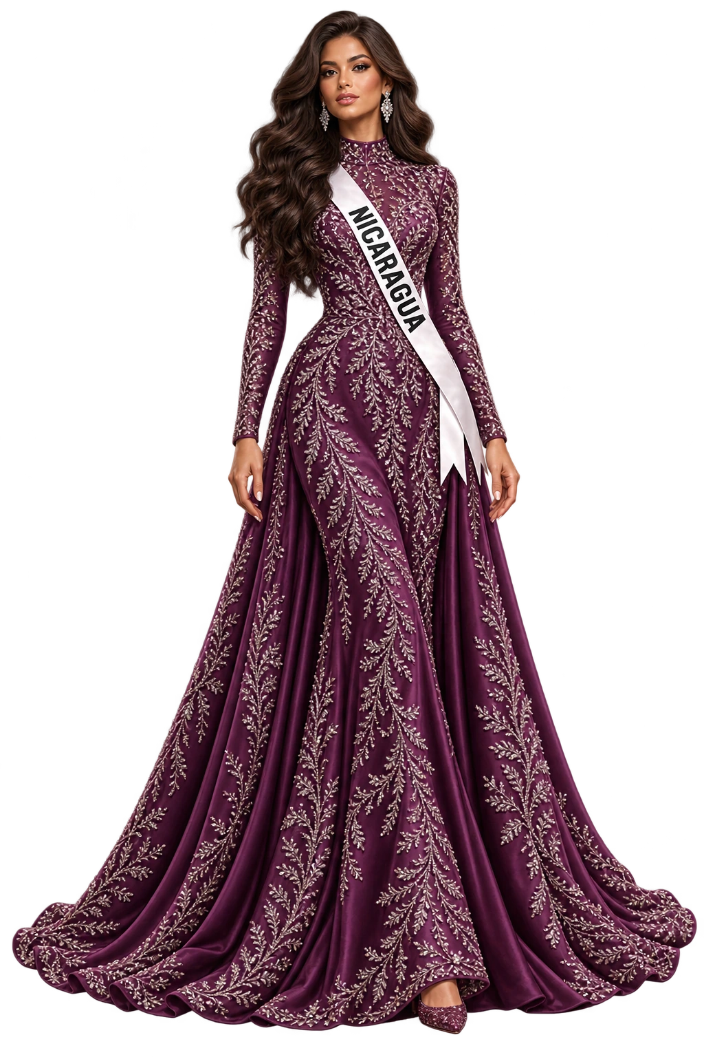 Approved illustration of Daniela Solís representing Nicaragua
