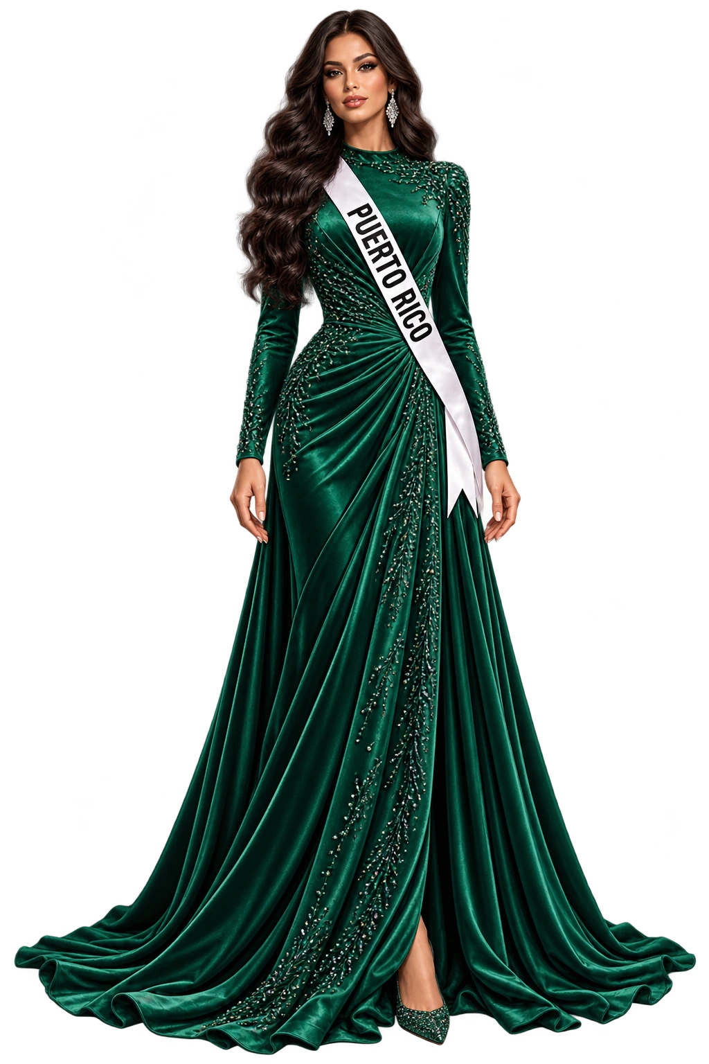 Approved illustration of Sofía Rivera representing Puerto Rico