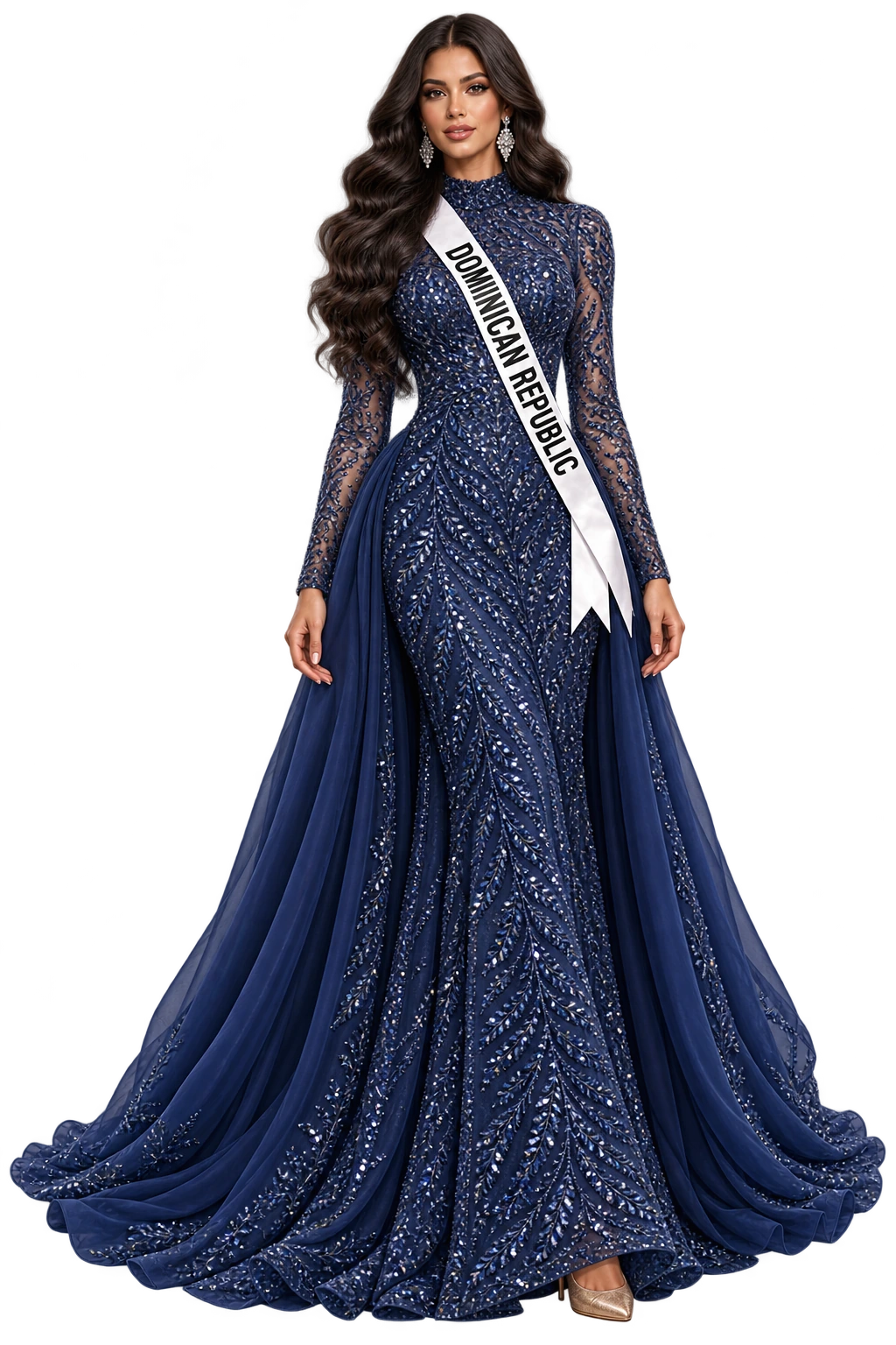 Approved illustration of Gabriela Cruz representing Dominican Republic