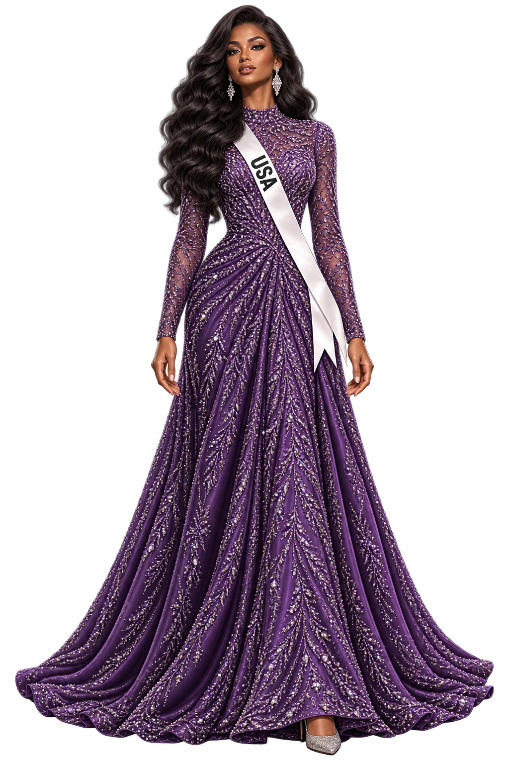 Approved illustration of Olivia Bennett representing United States